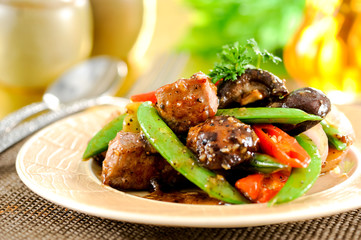 Stir-fried beef,thai food