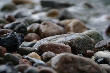 Fototapeta na wymiar Stones in the Baltic See 