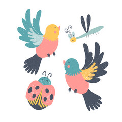 Vector hand drawn characters