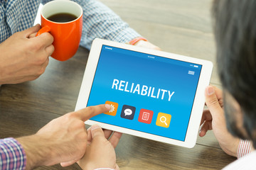 RELIABILITY CONCEPT ON TABLET PC SCREEN