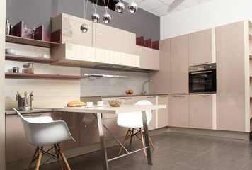 Modern kitchen in the new house
