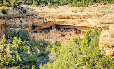 Anasazi buildings in Mesa Verde National Park, Colorado, USA