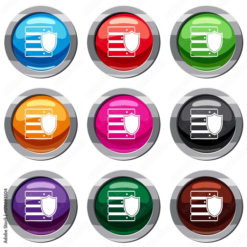 Poster Database with shield set 9 collection
