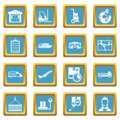 Logistic icons azure