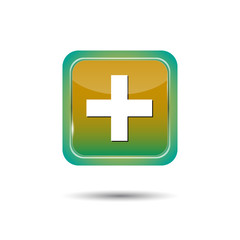 Obraz premium BOUTONS CARRES COLLECTION ROUGE. button Plus.