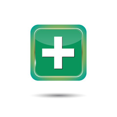 BOUTONS CARRES COLLECTION ROUGE. button Plus.