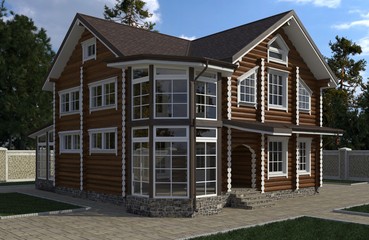 Building Photo Realistic Render 3D Illustration