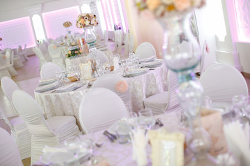 details of wedding decorations
