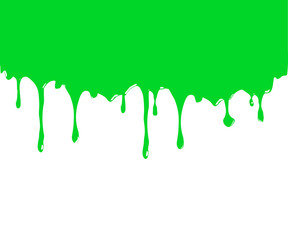 Flow down set vector. Splash paint realistic.