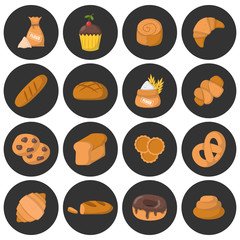 Vector cartoon pastry bakery shop