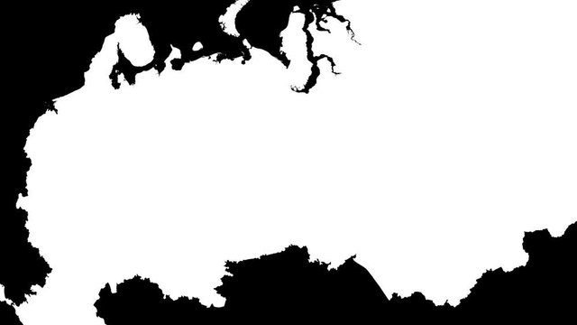 Tula - Russia, region extruded. Bumps shaded