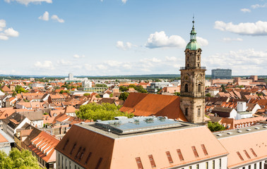 Aerial view over the city of Erlangen © manfredxy