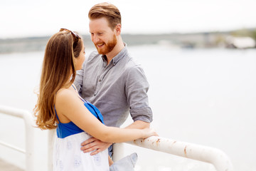 Couple enjoying time spent outdoors