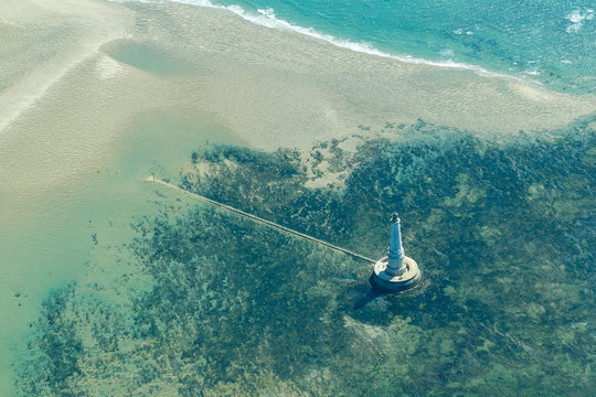 Phare de cordouan vu du ciel