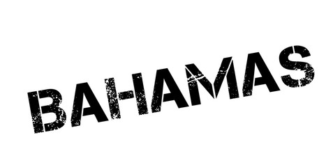 Bahamas rubber stamp. Grunge design with dust scratches. Effects can be easily removed for a clean, crisp look. Color is easily changed.