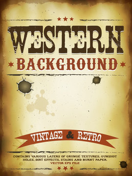 Western Grunge Poster