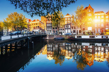 Fototapeta premium Amsterdam is the capital and most populous city in Netherlands.