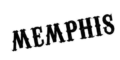 Memphis rubber stamp. Grunge design with dust scratches. Effects can be easily removed for a clean, crisp look. Color is easily changed.