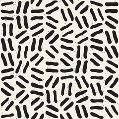 Seamless freehand pattern. Vector abstract rough lines background. Hand drawn strokes.