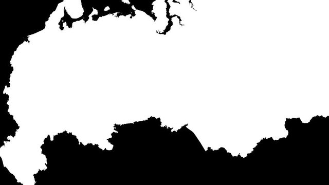 Volgograd - Russia, region extruded. Bumps shaded
