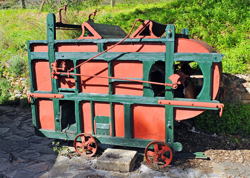 Old thresher, Spain