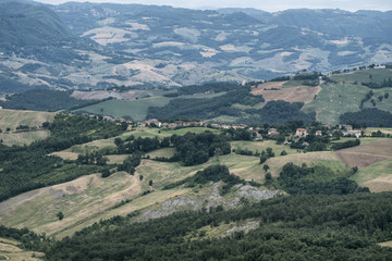 Summer landscape near Serramazzoni (Modena, Italy)