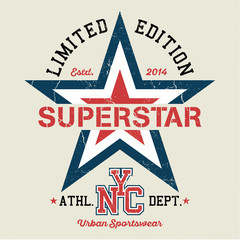 New York City SuperStar - Tee Design For Print
