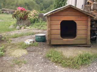 Naklejka premium Abandoned Dog Kennel