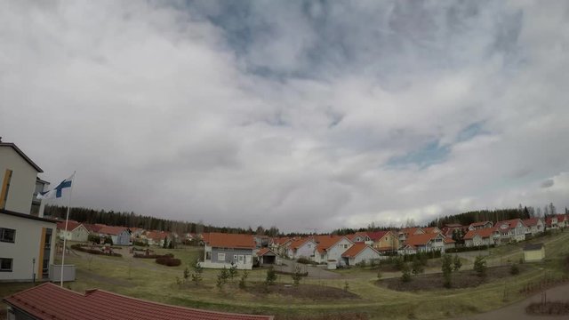 Kerava, Finland in spring timelapse video
