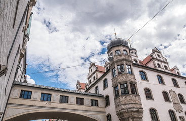 The old buildings in city Munich, Germany