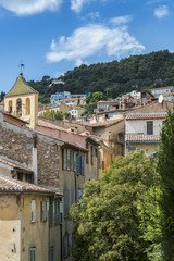 Fototapeta na wymiar Typical provencal houses in Grasse, Cote d'Azur, France