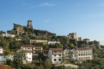 Fototapeta na wymiar Kruja Skanderbeg Castle in Kruja, Albania