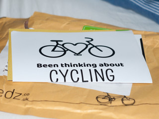 paper poster been thinking about cycling campaign graphic resource