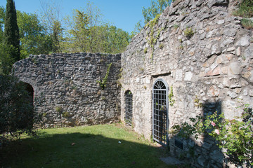 Fortress of Gradisca d'Isonzo. Huge walls and bastions.