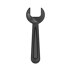 wrench tool icon image vector illustration design 