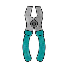 pliers tool icon image vector illustration design 