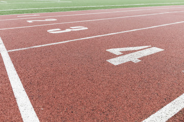 Running track on stadium