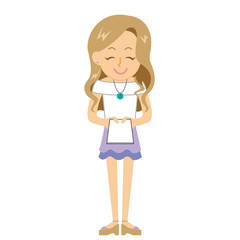 15シリーズ_今時の若い女性_名刺交換