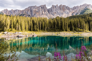 Rainbow Lake - Lake Carezza (Karersee, Dolomites, Italy)