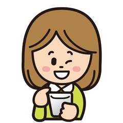 スマートフォンを笑顔で操作する女性 