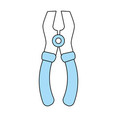 pliers tool icon image vector illustration design 