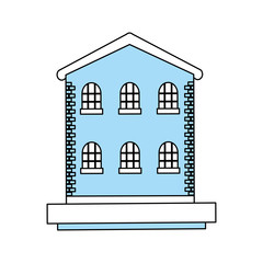 factory building icon image vector illustration design 
