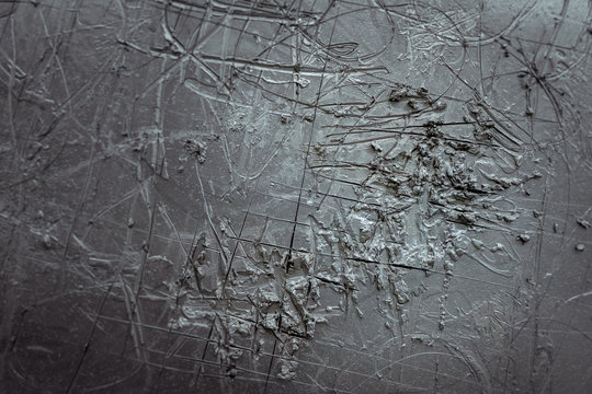 Chaotic and noisy clay texture art visualizing depression and anxiety