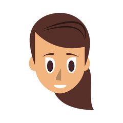 young woman icon image vector illustration design 