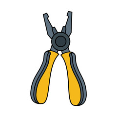 pliers tool icon image vector illustration design 