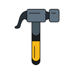 hammer tool icon image vector illustration design 