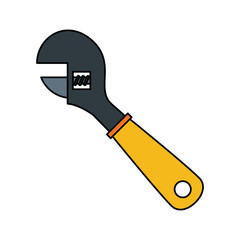 wrench tool icon image vector illustration design 
