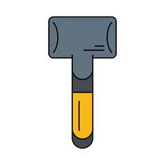hammer tool icon image vector illustration design 