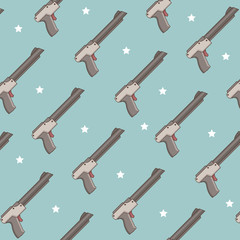 Classic videogames and console background over white background vector illustration
