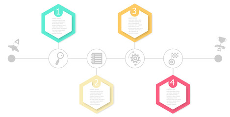 abstract timeline infographic background
